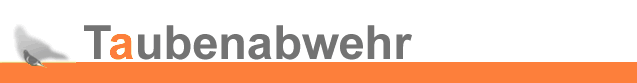 Titelbild der Website mit dem Namen Taubenabwehr